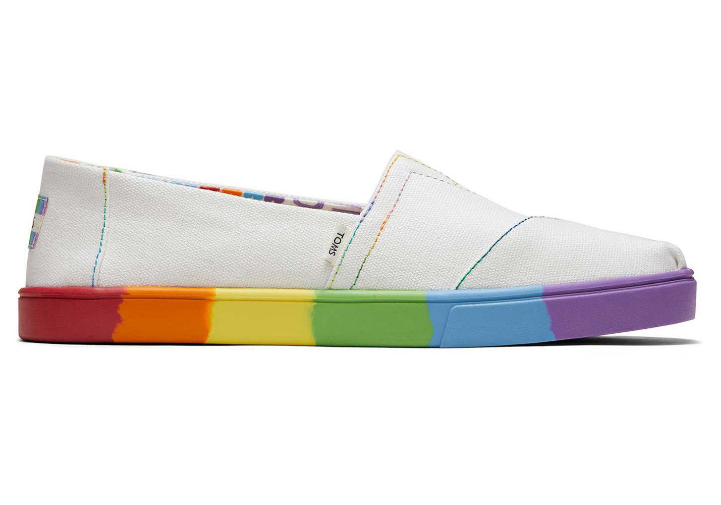 Toms Espadryle Damskie Białe - Alpargata Slip On - 62YKFAGUZ